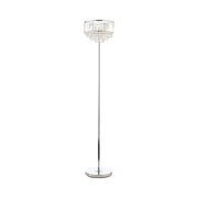 Vienna 3lt Floor Lamp Crystal & Polished Chrome G9