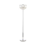 Vienna 3lt Floor Lamp Crystal & Polished Chrome G9