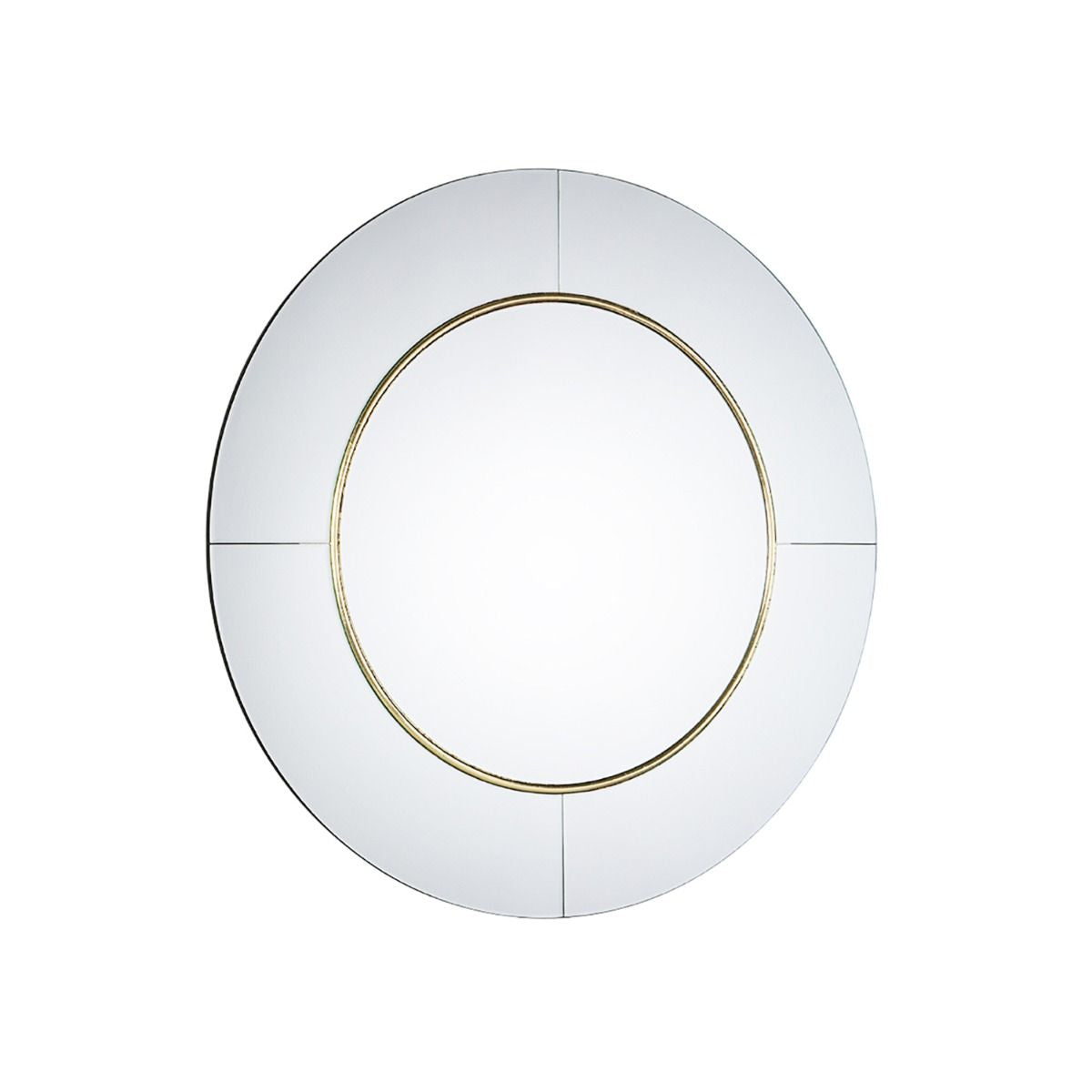 Maya Round Mirror - Mottled Gold