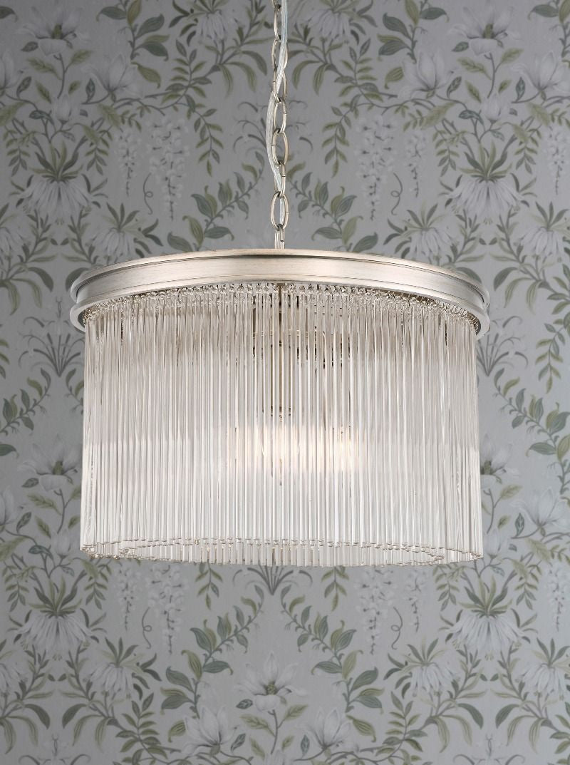 Manon 3Lt Pendant - Champagne Clear Glass