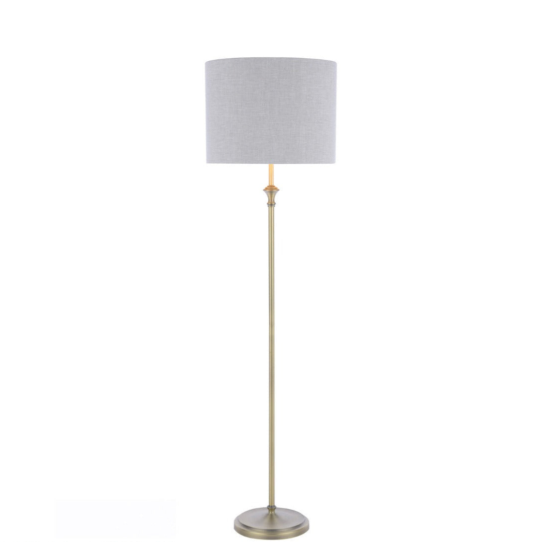 Highgrove Floor Lamp Matt Antique Brass - Promotional Offer