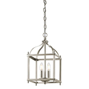 Larkin 2L Lantern Ceiling Light - Brushed Nickel Finish