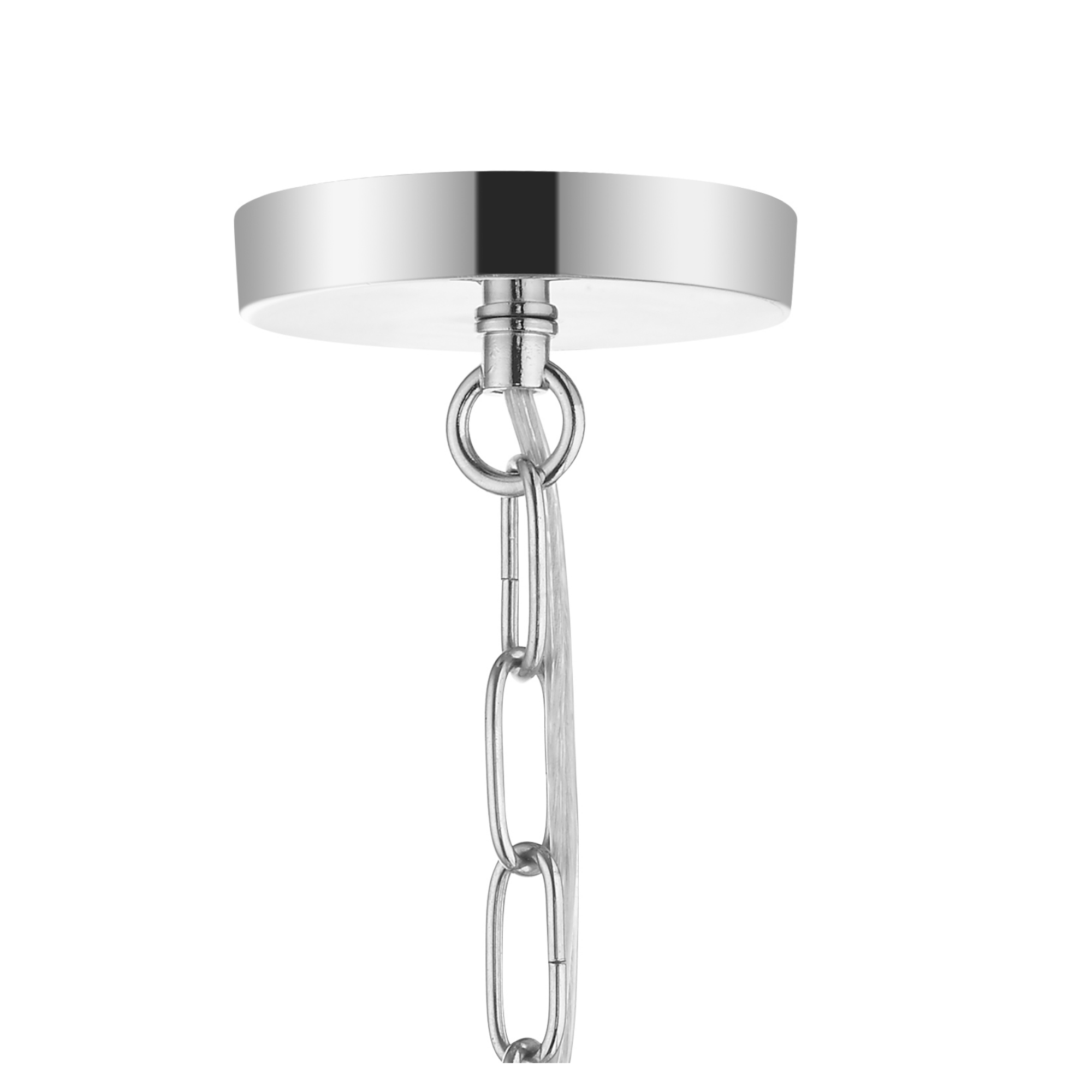 Laura 5 Light Oval Pendant Polished Chrome - Cusack Lighting