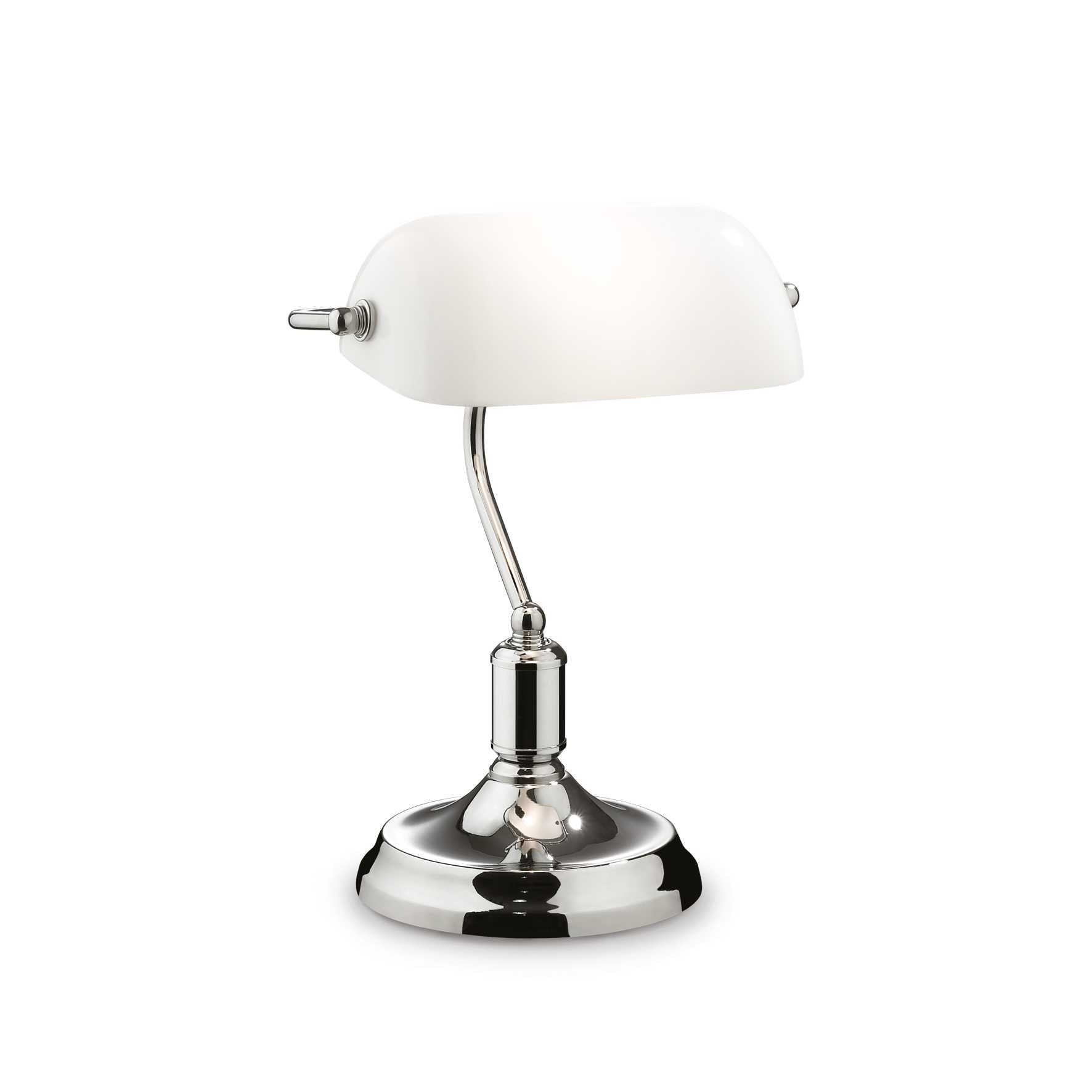 Lawyer Table Lamp - Burnish/Chrome/Brass Finish - Cusack Lighting
