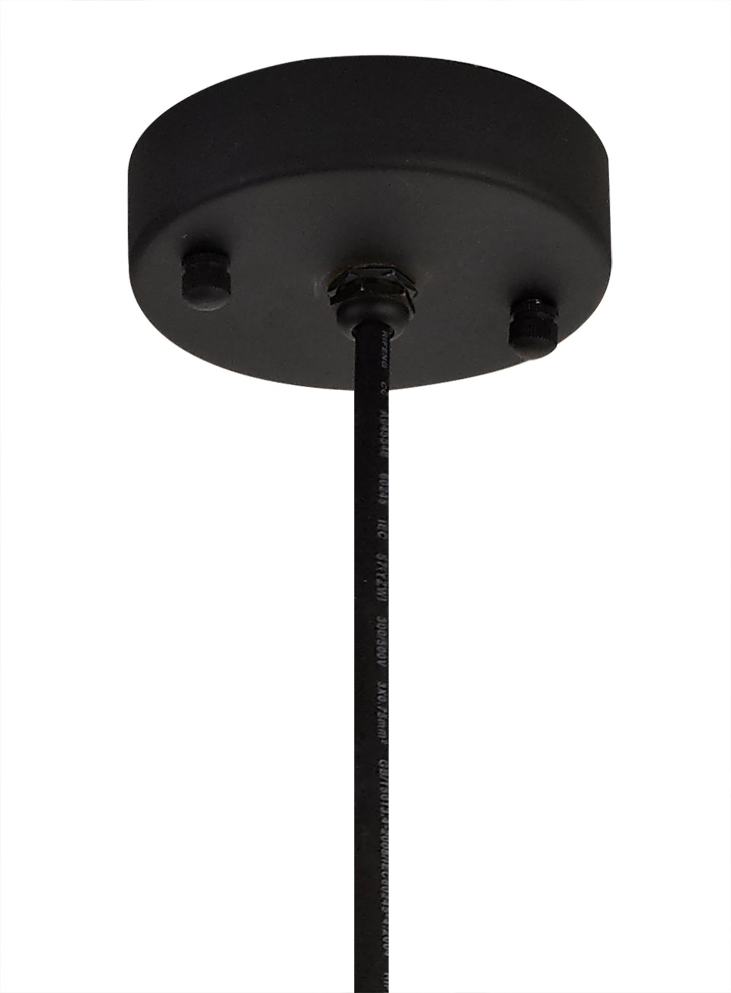 Lekshi Pendant, 1 Light E27, IP65, Matt Black/Antique Brass, 2yrs Warranty