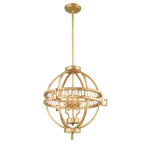 Lemuria 3L Centre Ceiling Light - Distressed Gold Finish