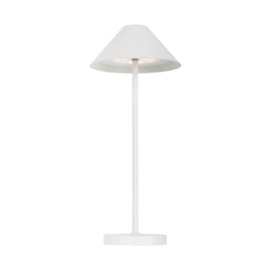Liberty - Aluminum Rechargeable Table Lamp with Battery 3 W - White Finish, IP54