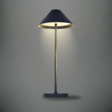 Liberty - Aluminum Rechargeable Table Lamp with Battery 3 W - Black Finish, IP54