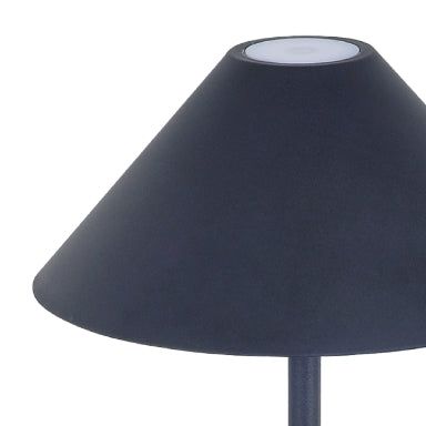 Liberty - Aluminum Rechargeable Table Lamp with Battery 3 W - Black Finish, IP54
