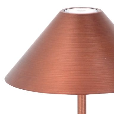 Liberty - Aluminum Rechargeable Table Lamp with Battery 3 W - Copper Finish, IP54