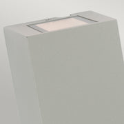 Lillehammer 2 Light Up/Down Wall Light - Aluminium/Graphite/White Finish - Cusack Lighting