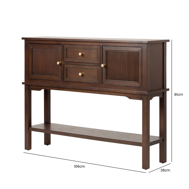Lindon 2 Drawer and 2 Door Sideboard - Walnut