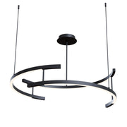 Maytoni Line Curved LED Ceiling Lamp - Black - Cusack Lighting