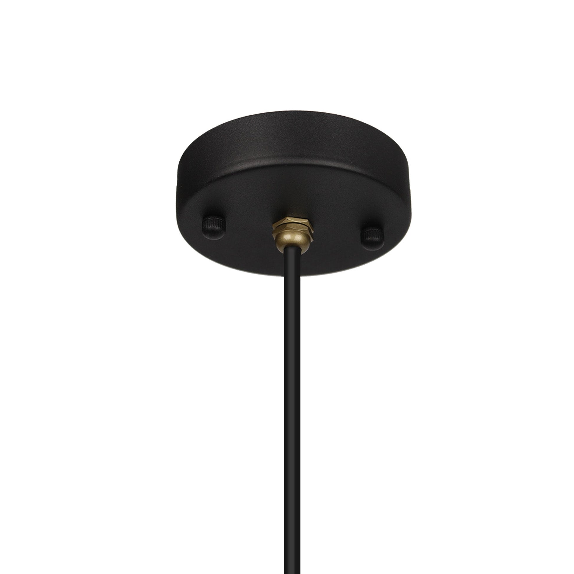 Lugo Outdoor Pendant - Sand Black & Antique Brass Finish