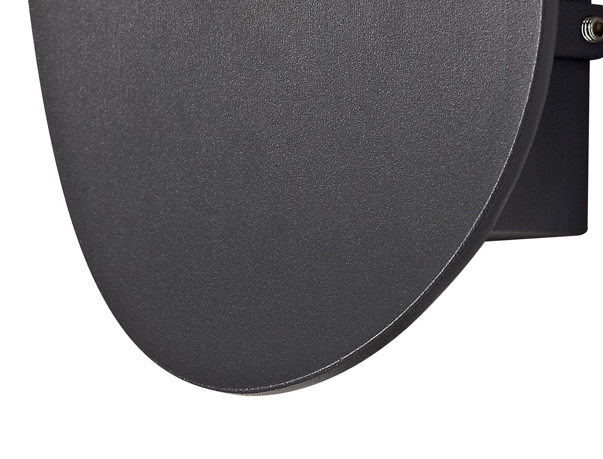 Soitert Wall Lamp, 1 x 6W LED, 3000K, 700lm, IP54, Anthracite, 3yrs Warranty