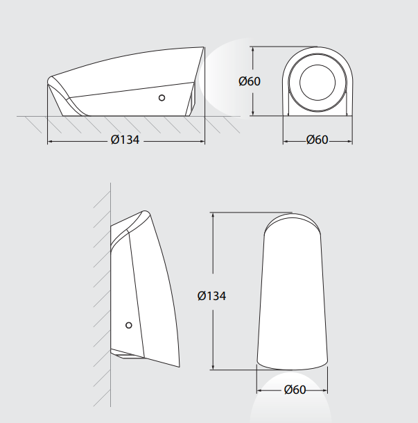 Mamete Round Frosted LED G9 1.7W 4K- Grey/White/Black Finishes