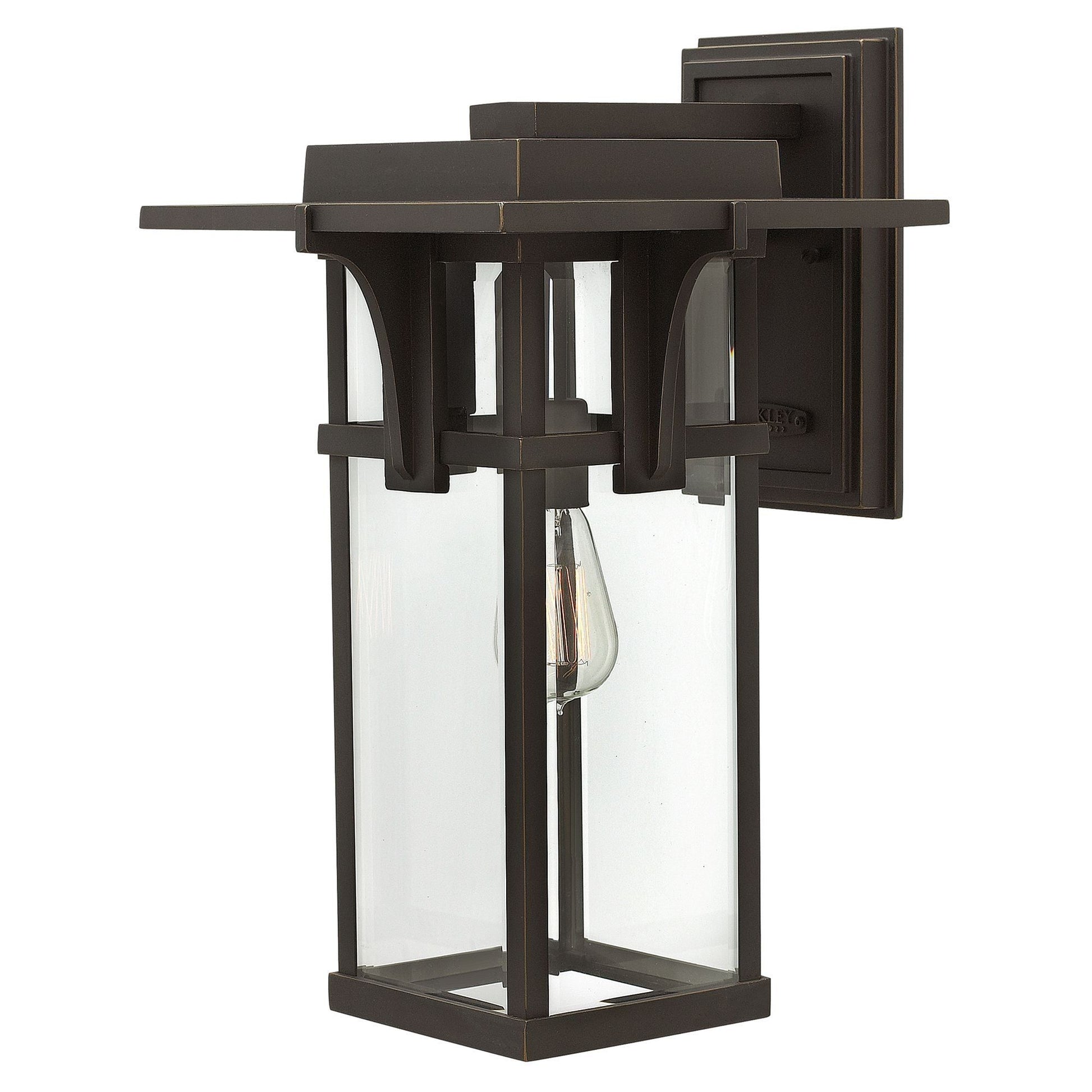Manhattan 1Lt Large Outdoor Wall Light - Oil Rubbed Bronze IP44