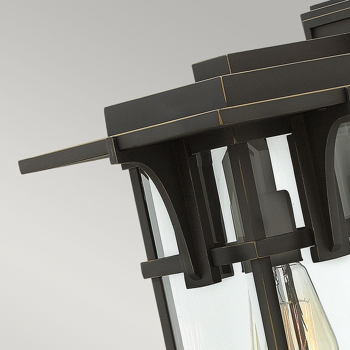 Manhattan 1Lt Medium Outdoor Wall Light - Oil Rubbed Bronze IP44