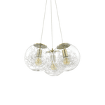 Ideal Lux Mapa Sat SP3 3-Light Cluster Nickel Brass - Cusack Lighting