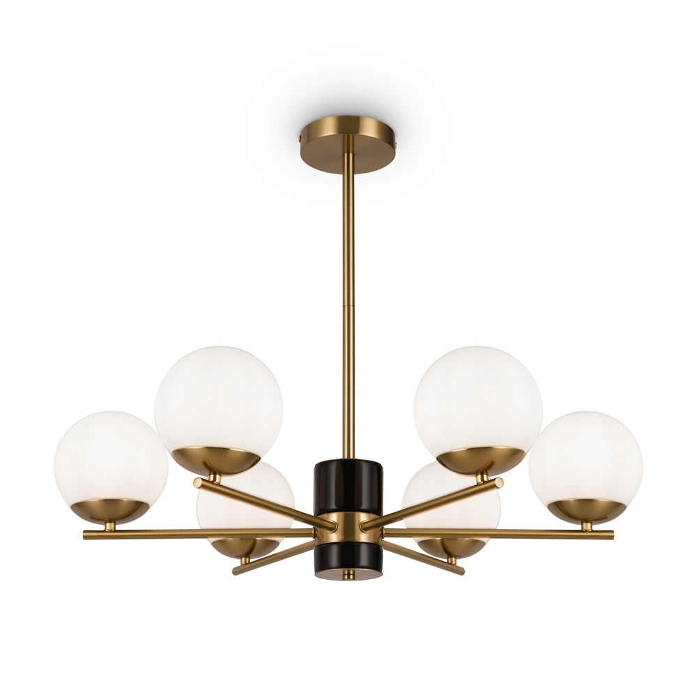 Camina 6/8Lt Chandelier - Brass Finish
