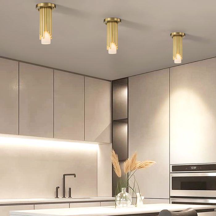 Marvele 1 lt Mini Pendant - Aged Brass