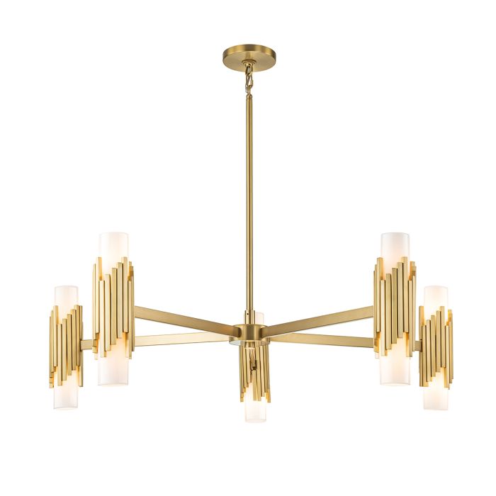 Marvele 6/8/10 Lt Chandelier - Aged Brass
