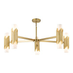 Marvele 6/8/10 Lt Chandelier - Aged Brass