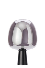 Maysony Table Lamp - Smoked Glass & Matt Black Finish