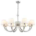 Atlanta 8Lt Multi-Arm Pendant - Polished Nickel