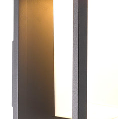  Meribel Solar/Sensor Wall Lamp, 2.2W LED, 3000K, 188lm, IP54, Graphite, 3yrs Warranty