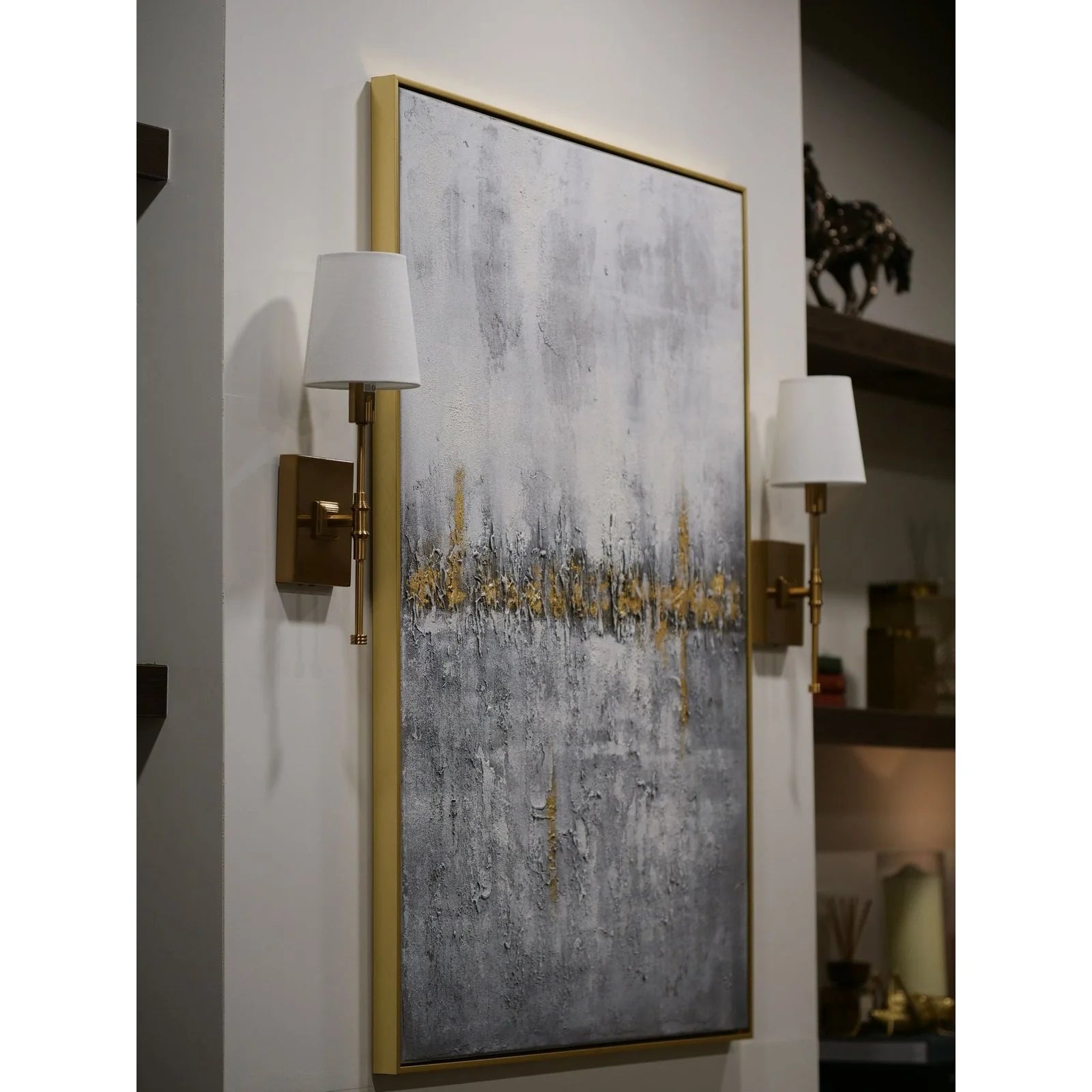 Mist Wall Art - Gold Finish Frame
