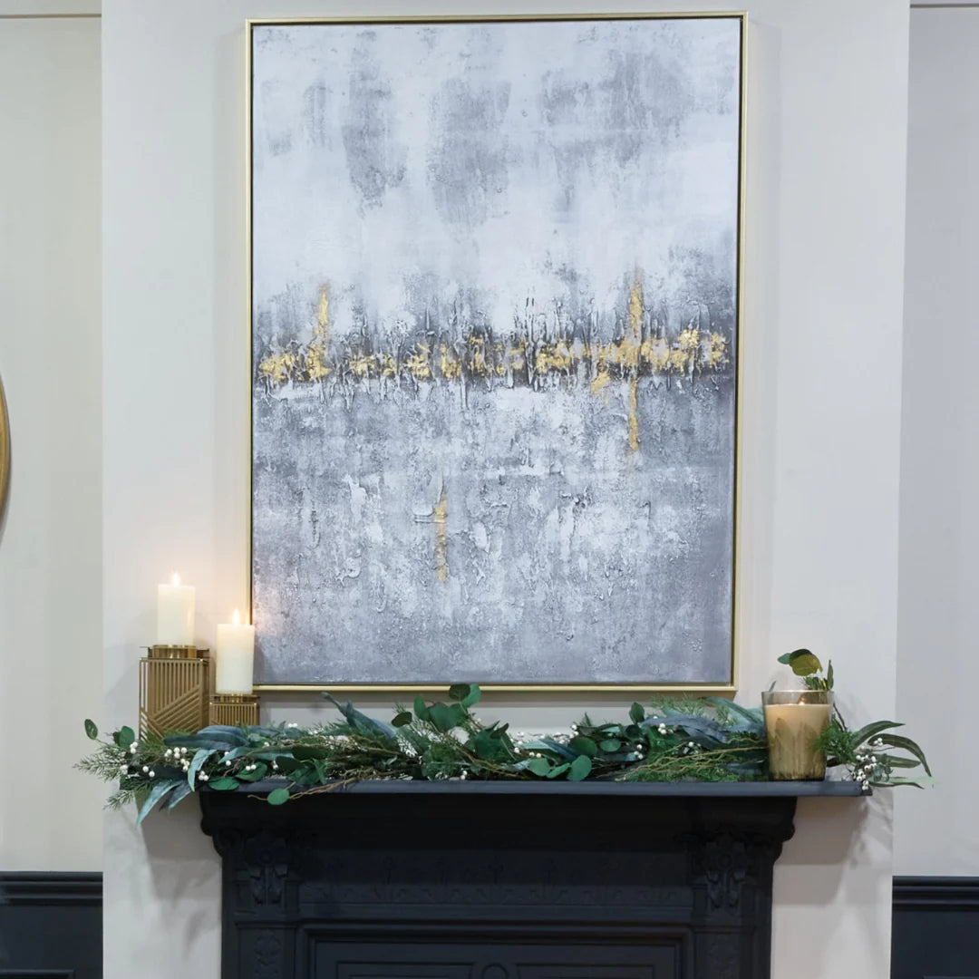 Mist Wall Art - Gold Finish Frame