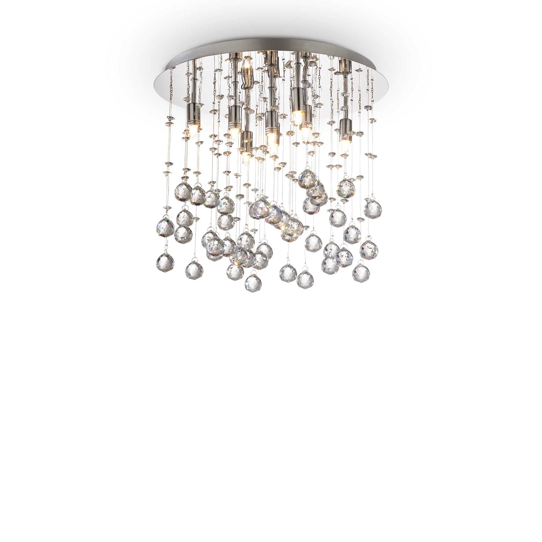 Moonlight Flush Light - Chrome/Gold Finish - Cusack Lighting