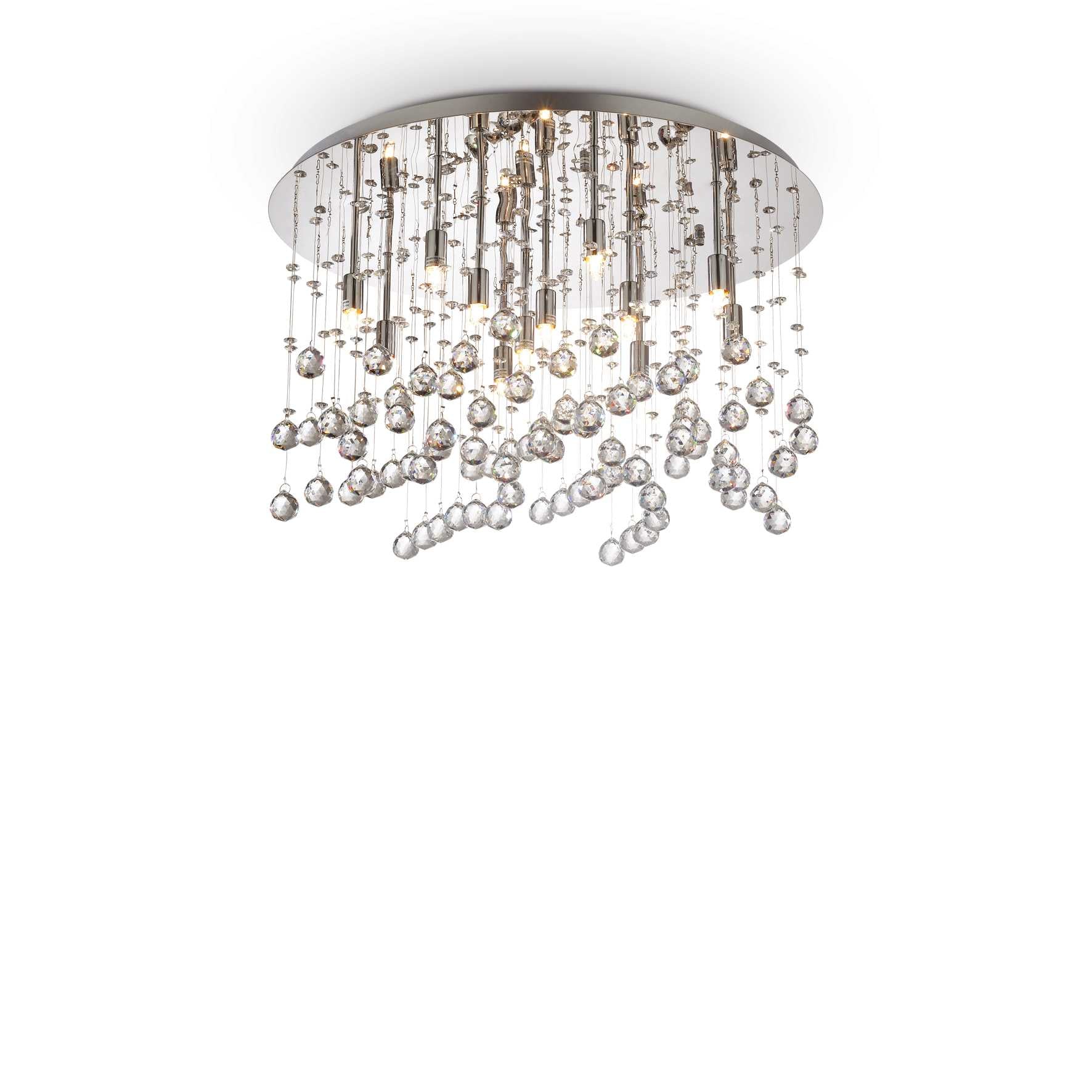 Moonlight Flush Light - Chrome/Gold Finish - Cusack Lighting