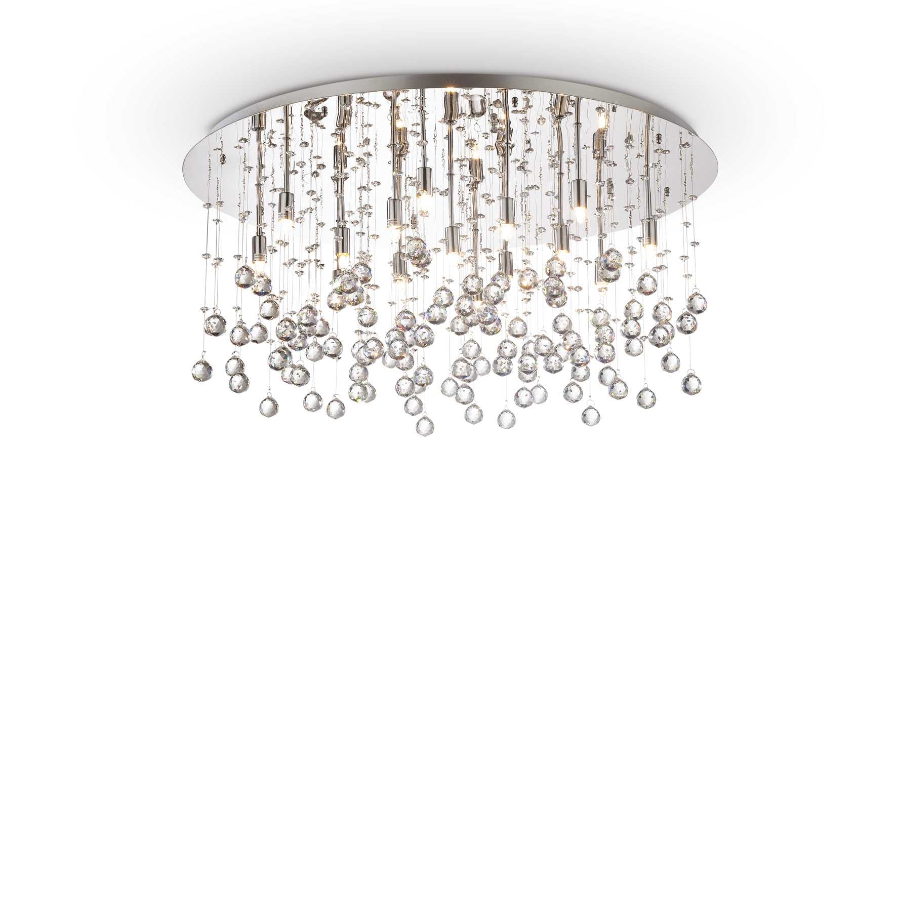 Moonlight Flush Light - Chrome/Gold Finish - Cusack Lighting