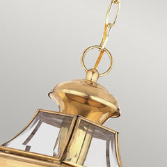 Newbury 1Lt Chain Lantern – Polished Brass Finish