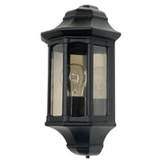 Newbury Half Wall Lantern – Black Finish