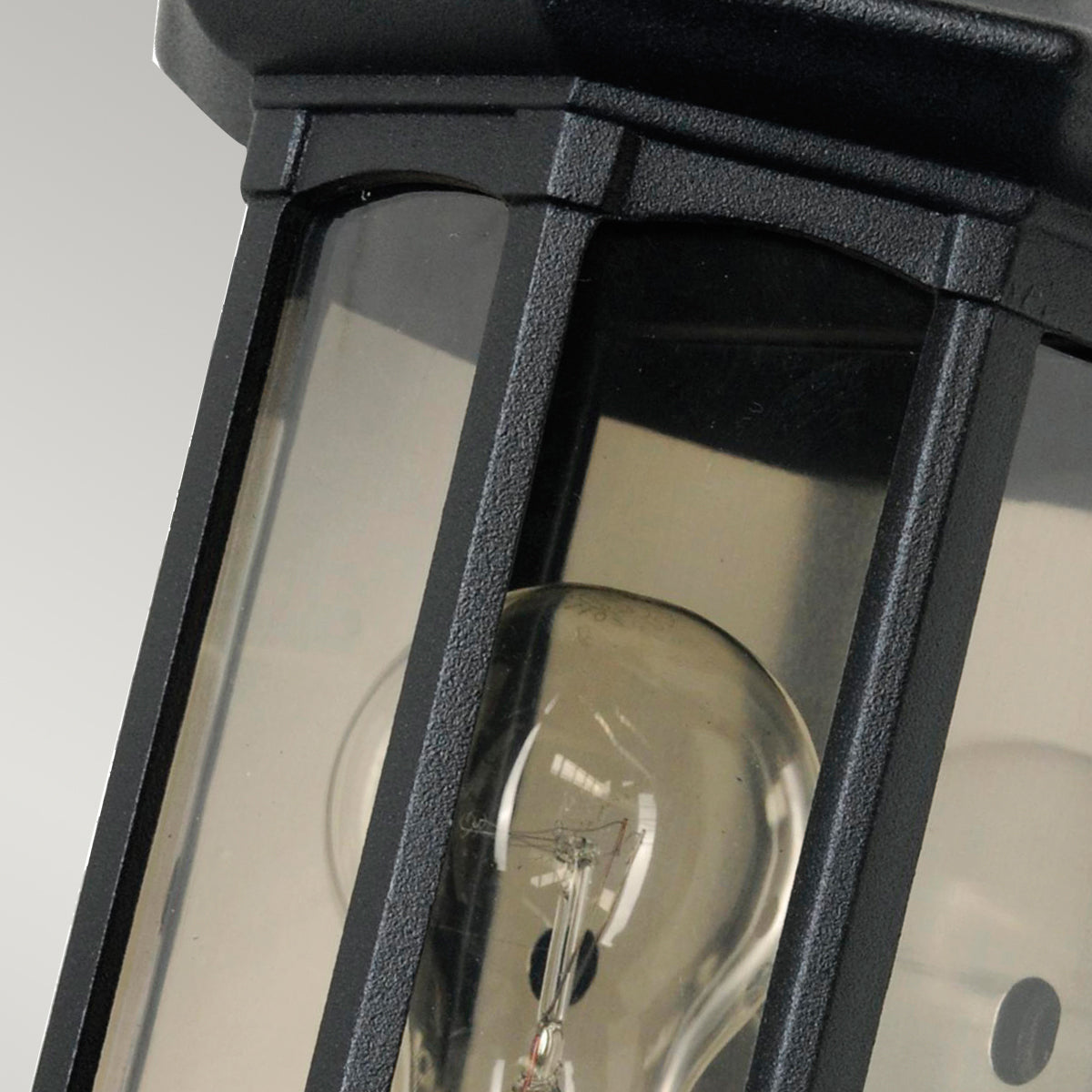 Newbury Half Wall Lantern – Black Finish