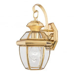 Newbury Small/Medium/Large Wall Lantern Polished Brass/Aged Copper-Finish