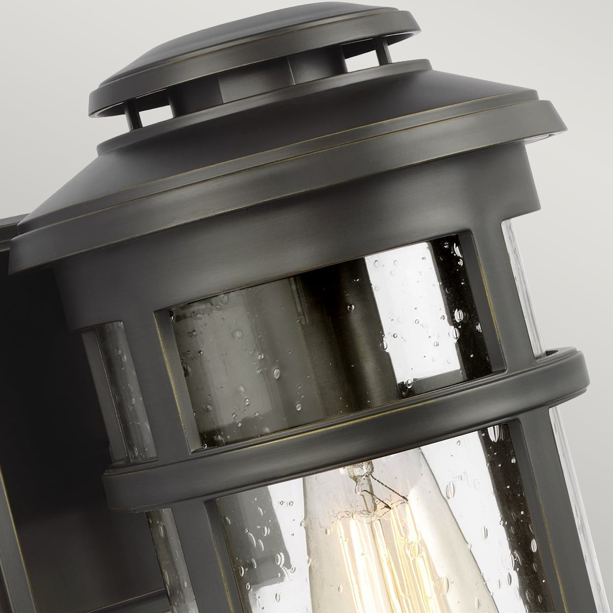 Newport Medium Wall Lantern – Antique Bronze Finish
