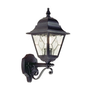 Norfolk Up Wall Lantern - Black Finish