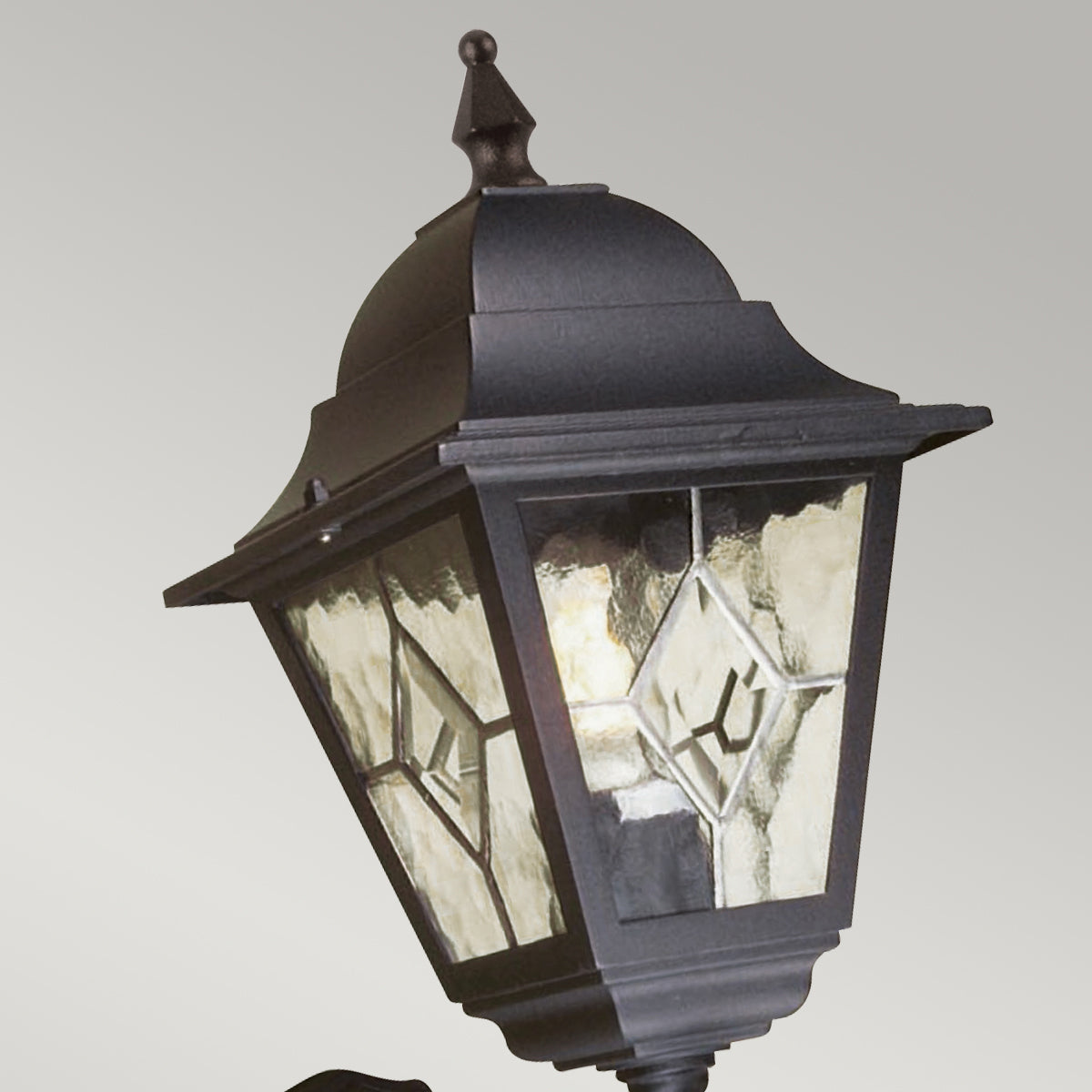Norfolk Up PIR Wall Lantern - Black Finish