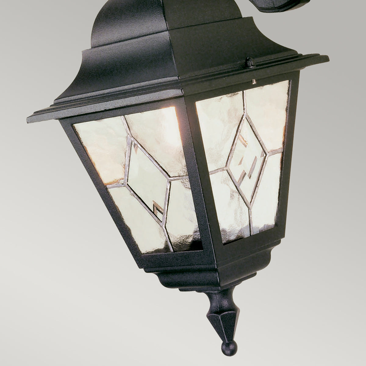 Norfolk Down Wall Lantern - Black Finish