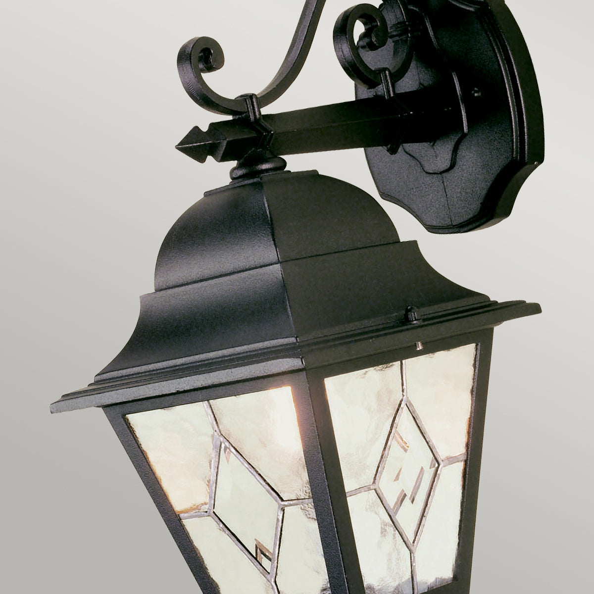 Norfolk Down Wall Lantern - Black Finish