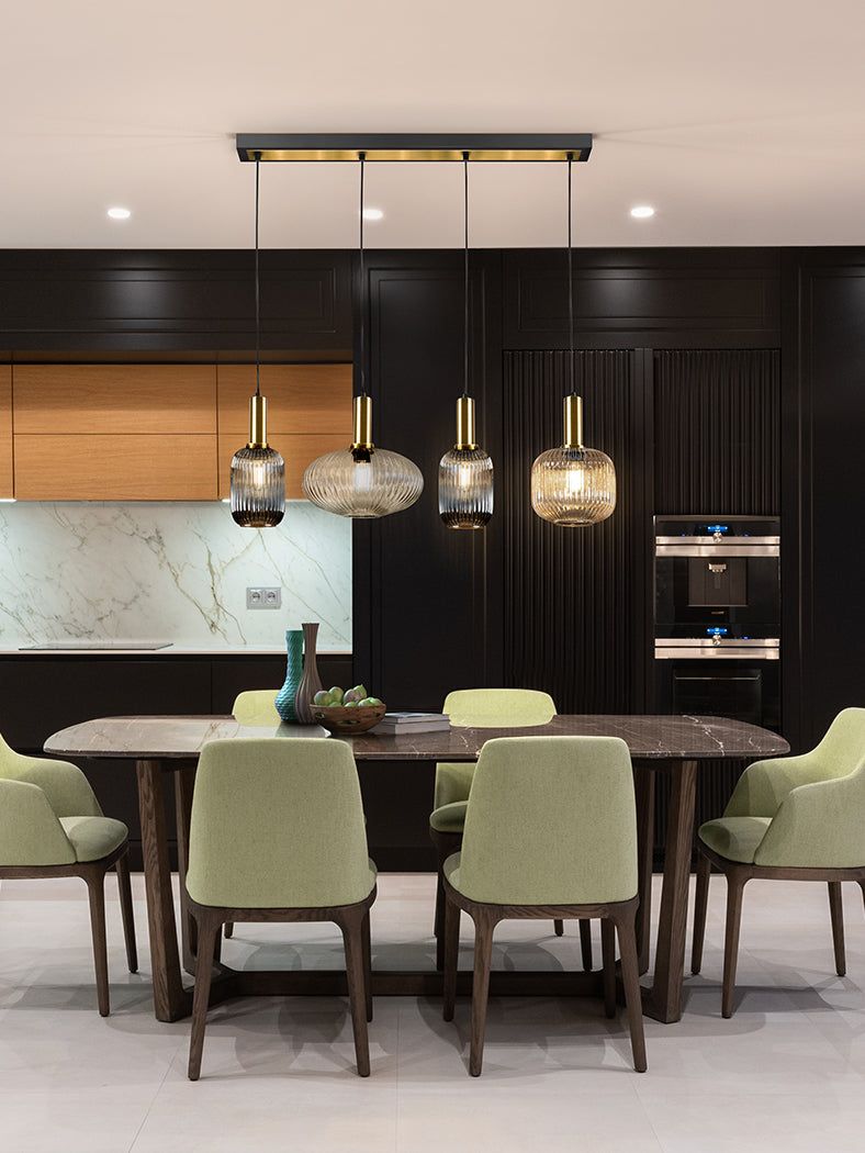 Norma Matt Black-Finish Kitchen/Island