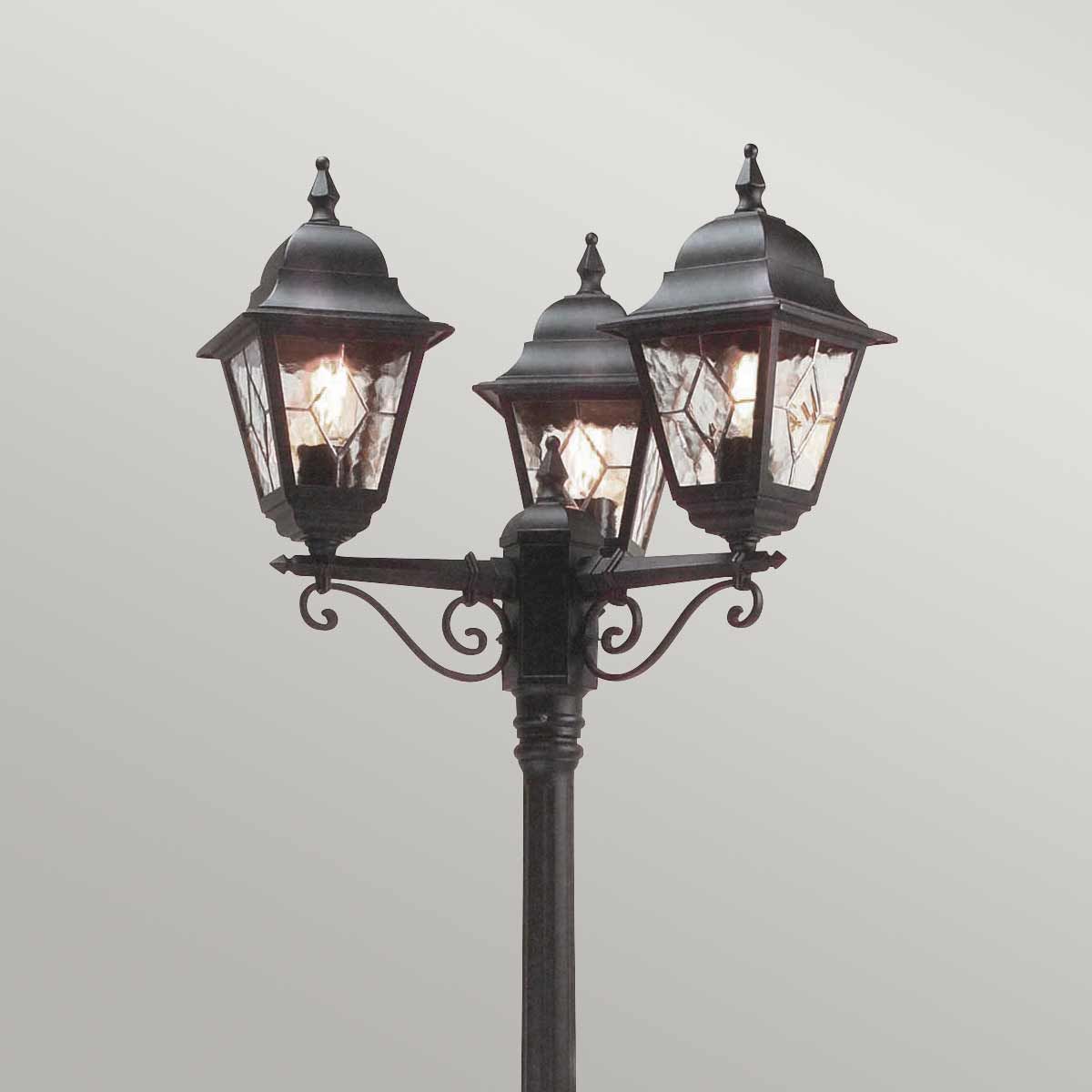 Norfolk 1/3Lt Pillar Lantern - Black IP44 E27