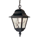 Norfolk 1 Light Chain Lantern - Black IP44 E27