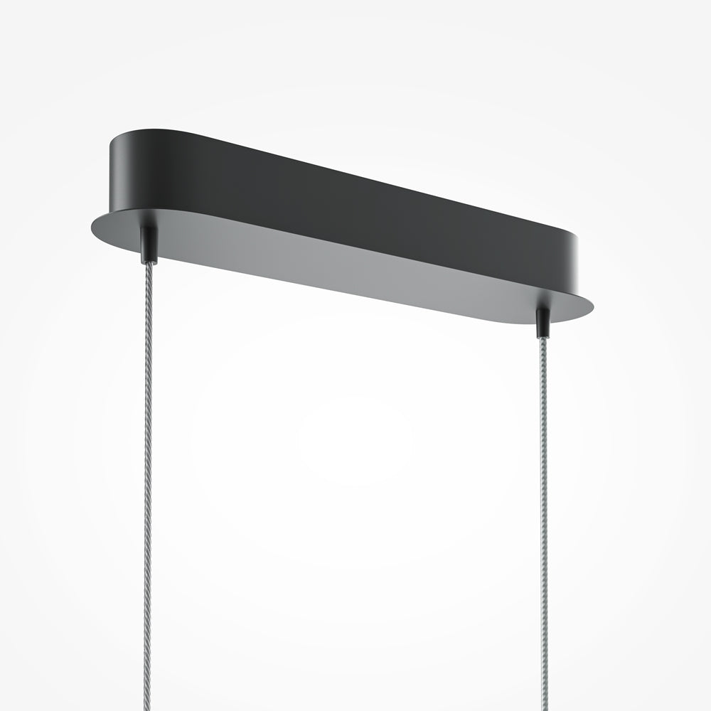 Light Reflection LED Linear Pendant - Black/Brass