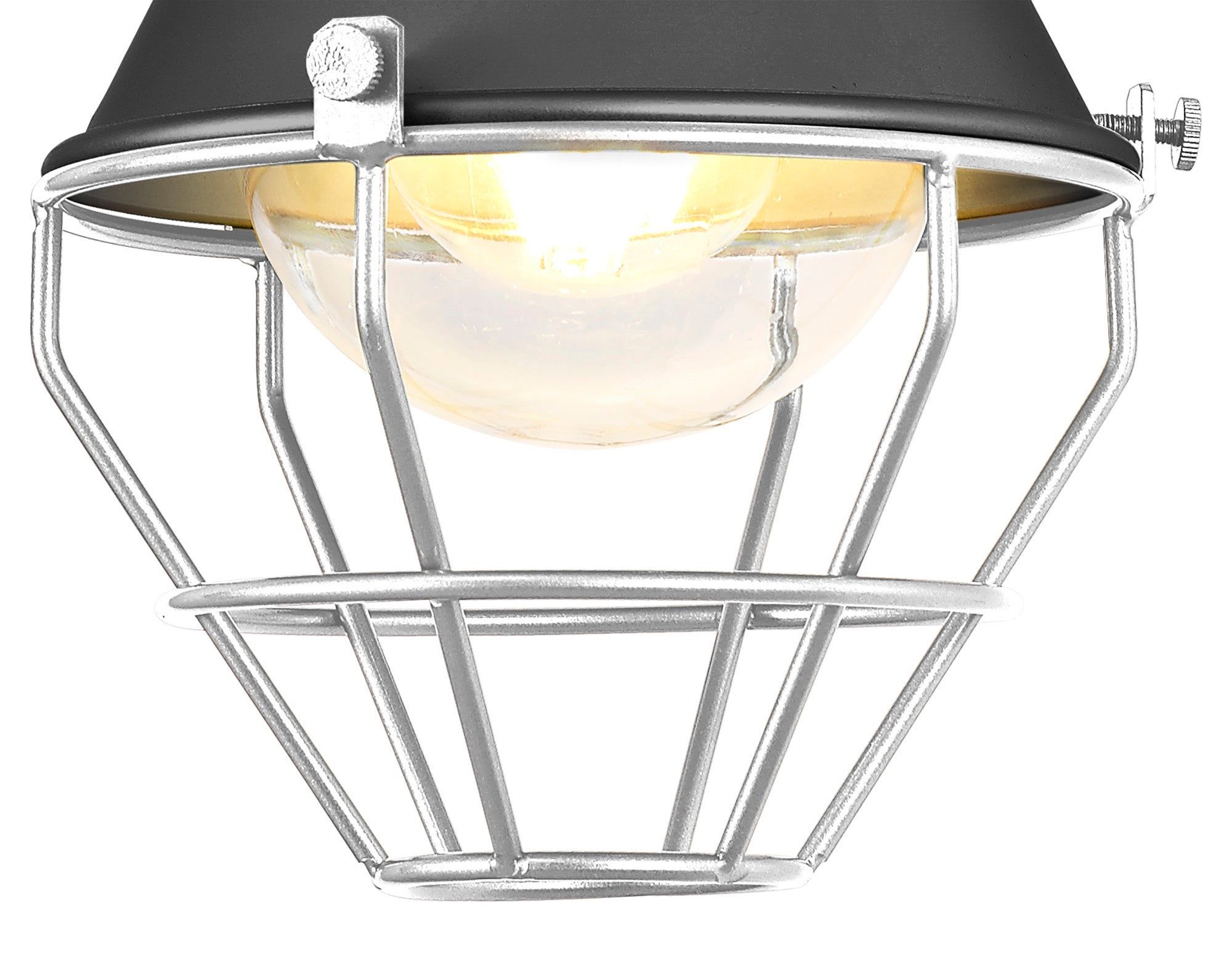 Ontario Wall Lamp, 1 Light E27, IP65, Anthracite/Matt White, 2yrs Warranty