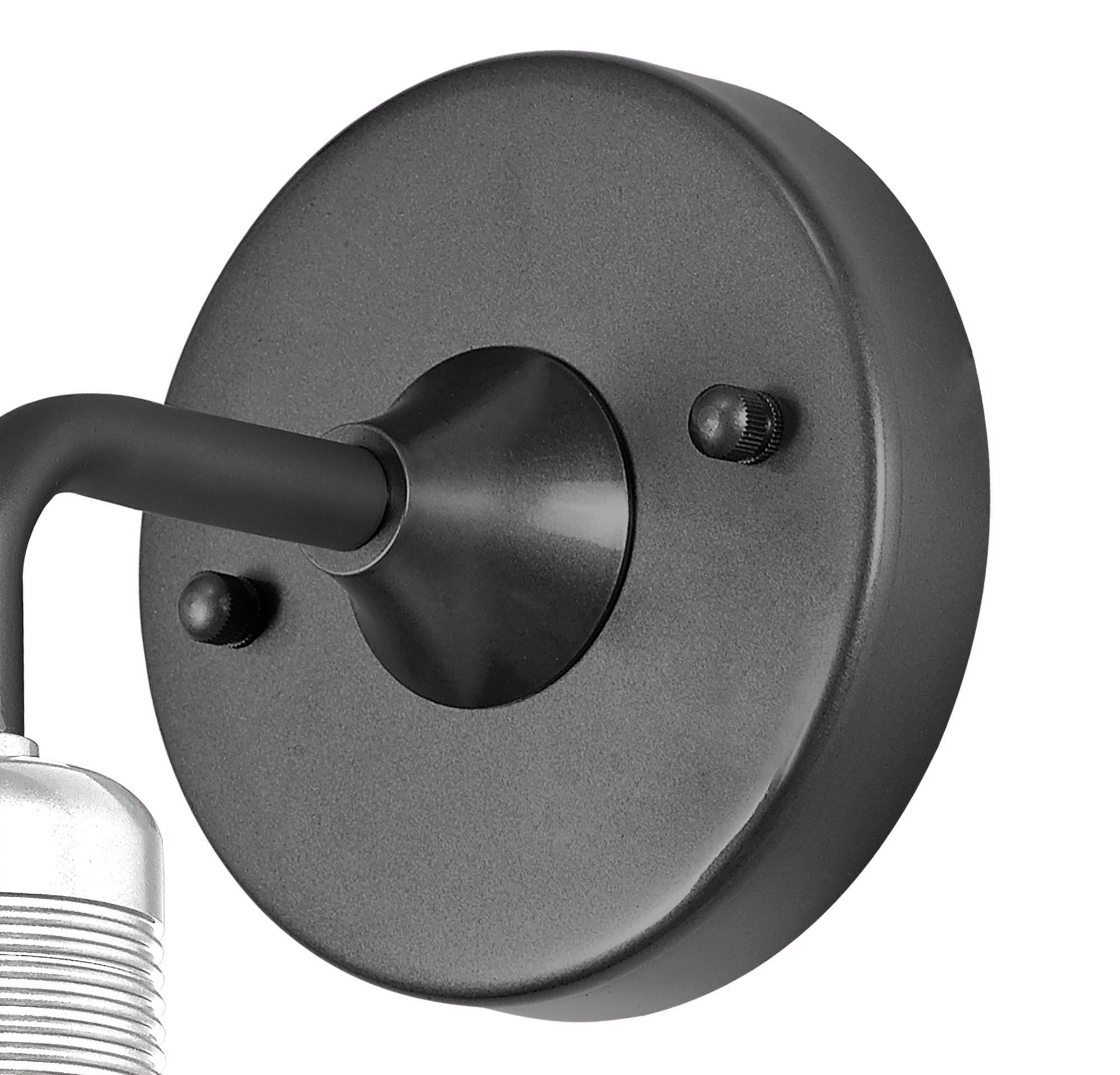 Ontario Wall Lamp, 1 Light E27, IP65, Anthracite/Matt White, 2yrs Warranty